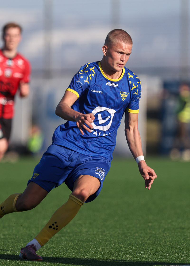 Hinn 16 ára gamli Mattías Kjeld er leikmaður umferðarinnar.