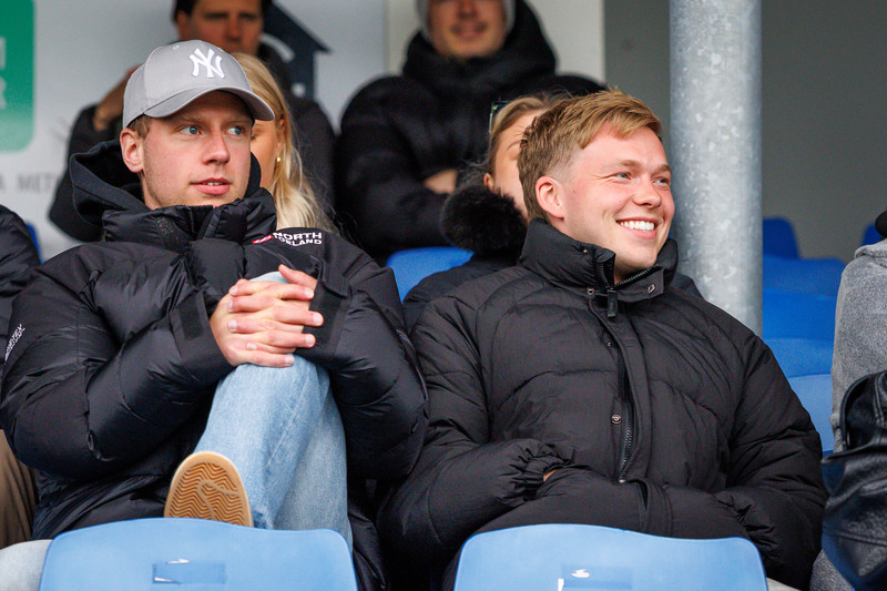 Róbert Orri Þorkelsson, leikmaður Víkings, og Jason Daði á Samsungvellinum í síðustu viku.
