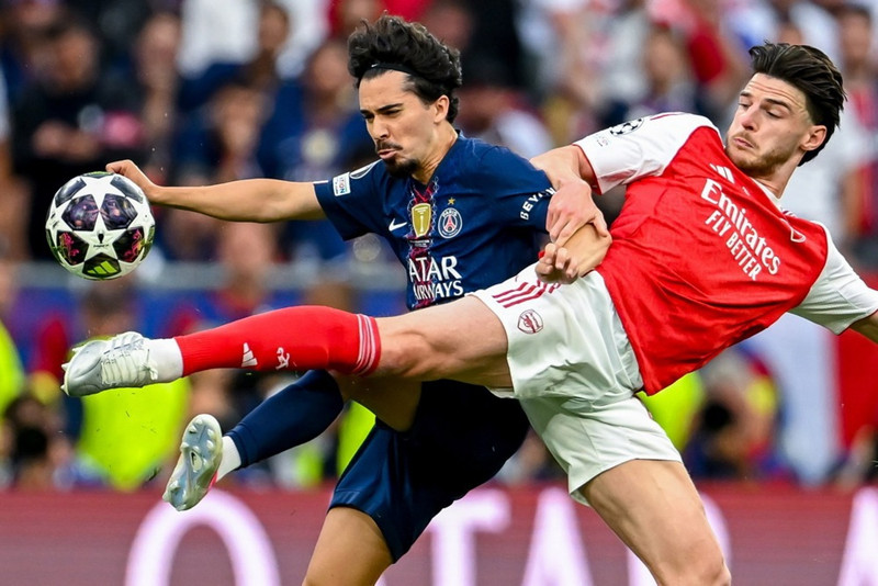 Einkunnir PSG og Arsenal: Declan Rice valinn bestur