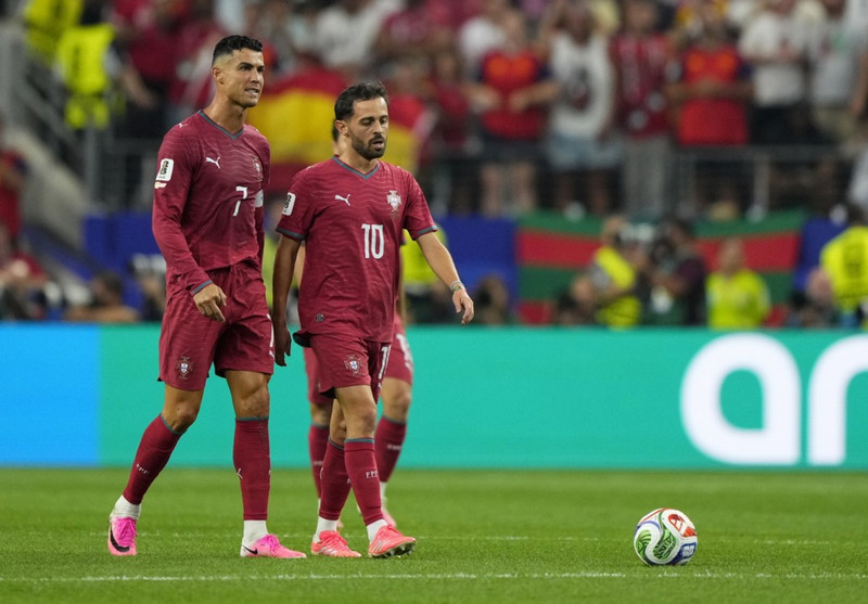 Cristiano Ronaldo og félagar eru úr leik. Þetta var líklega síðasti landsleikur Ronaldo á ferlinum.