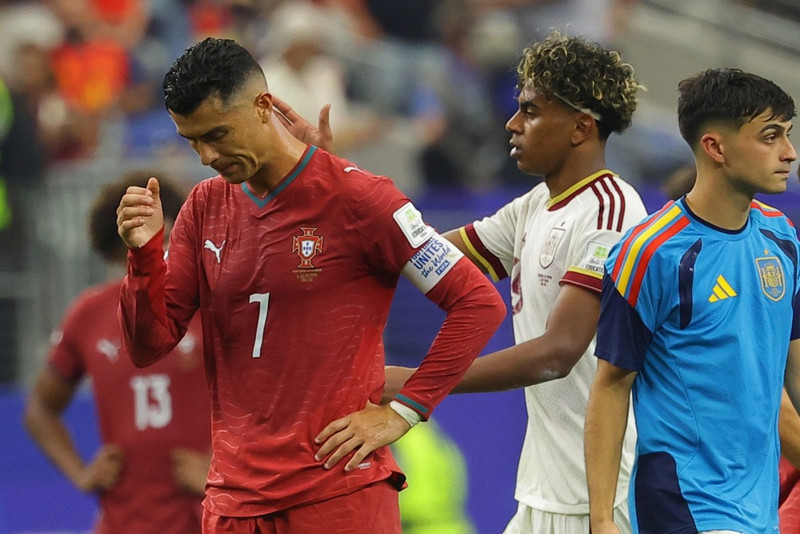 Ronaldo í tárum eftir síðasta leikinn á HM.