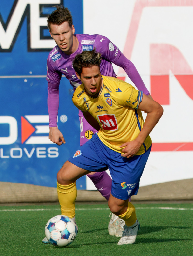 Danijel Djuric lagði upp mark og fiskaði víti í leiknum.