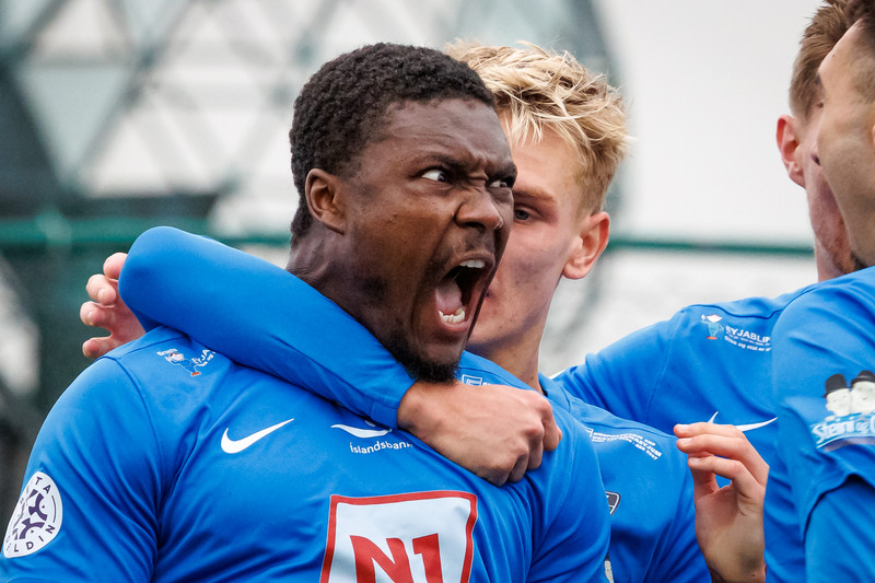 Omar Sowe skoraði og sá rautt nokkrum mínútum síðar