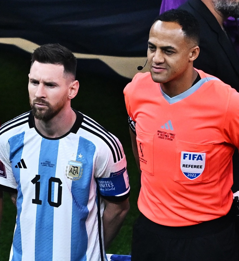 Messi og Elfath fyrir úrslitaleik HM 2022.