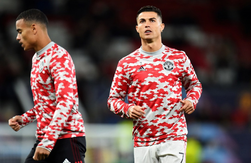 Cristiano Ronaldo og Mason Greenwood