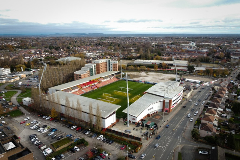 Heimavöllur Wrexham.