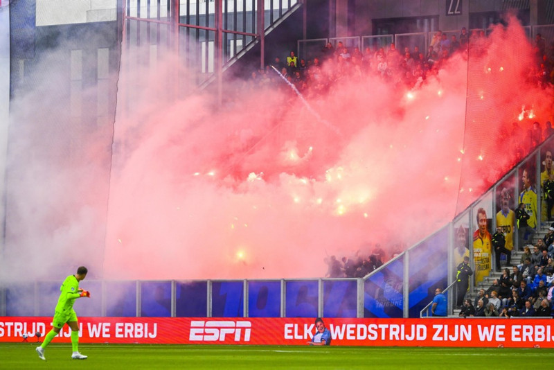 Frá leik Cambuur og Feyenoord.
