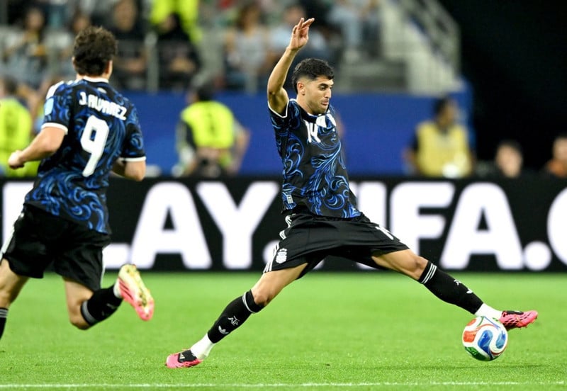 Exequiel Palacios í leik með Argentínu.