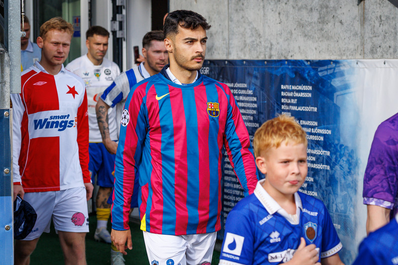 Myndir Treyjupartí í Bestu - Í Stoke treyjum eins og pabbar þeirra