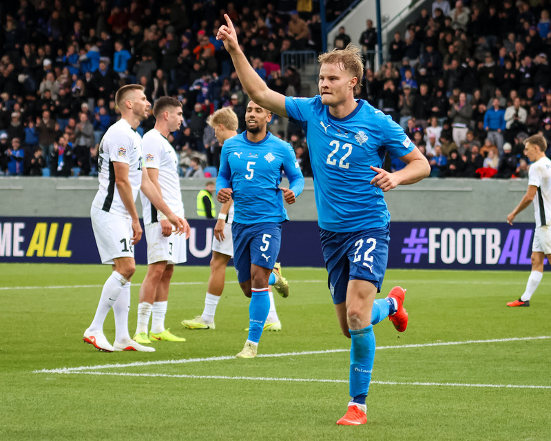 Sjáðu markið: Kom Íslandi yfir í tímamótalandsleik