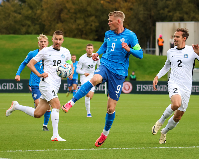 Myndaveisla: Ísland gerði jafntefli gegn Eistum
