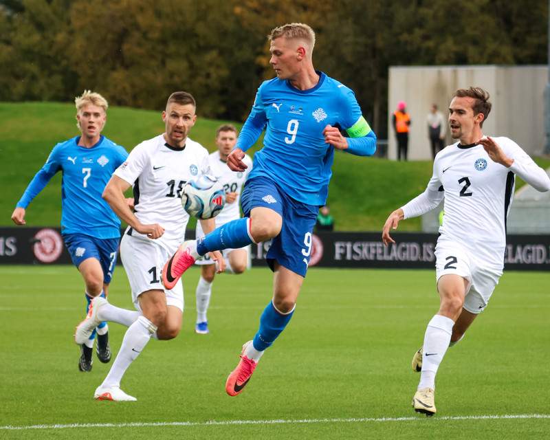 Myndaveisla: Ísland gerði jafntefli gegn Eistum