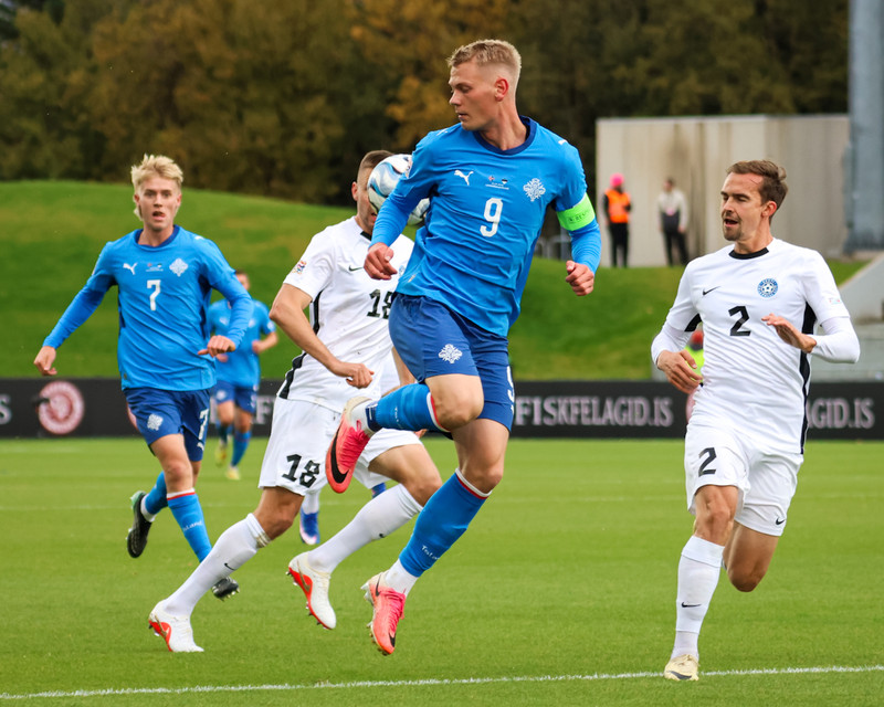 Myndaveisla: Ísland gerði jafntefli gegn Eistum