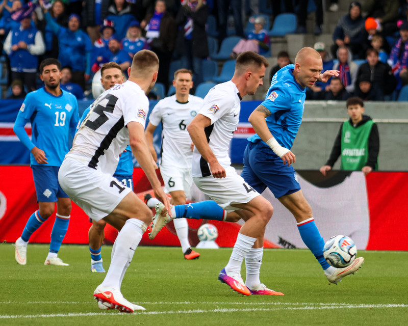 Myndaveisla: Ísland gerði jafntefli gegn Eistum