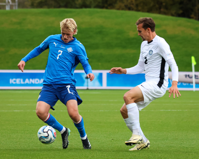 Myndaveisla: Ísland gerði jafntefli gegn Eistum