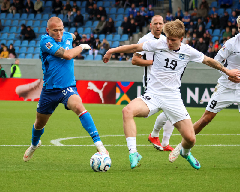 Myndaveisla: Ísland gerði jafntefli gegn Eistum