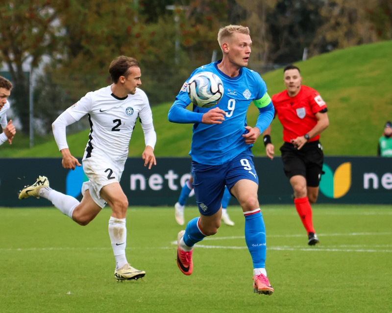 Myndaveisla: Ísland gerði jafntefli gegn Eistum