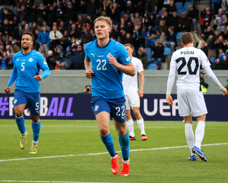 Myndaveisla: Ísland gerði jafntefli gegn Eistum