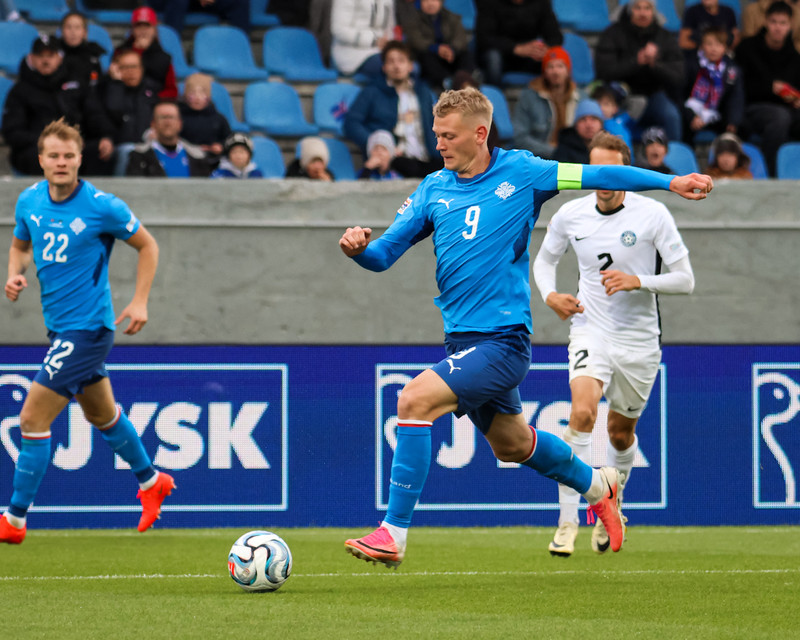 Myndaveisla: Ísland gerði jafntefli gegn Eistum