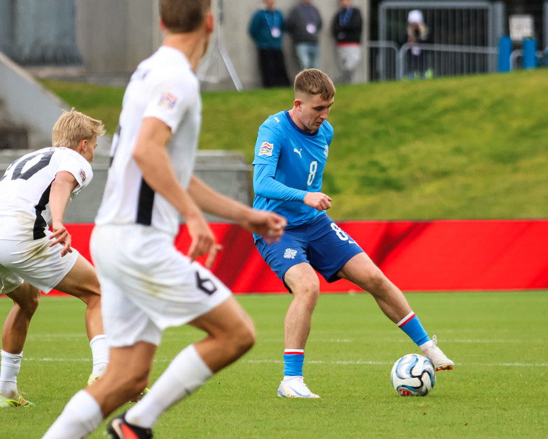 Myndaveisla: Ísland gerði jafntefli gegn Eistum
