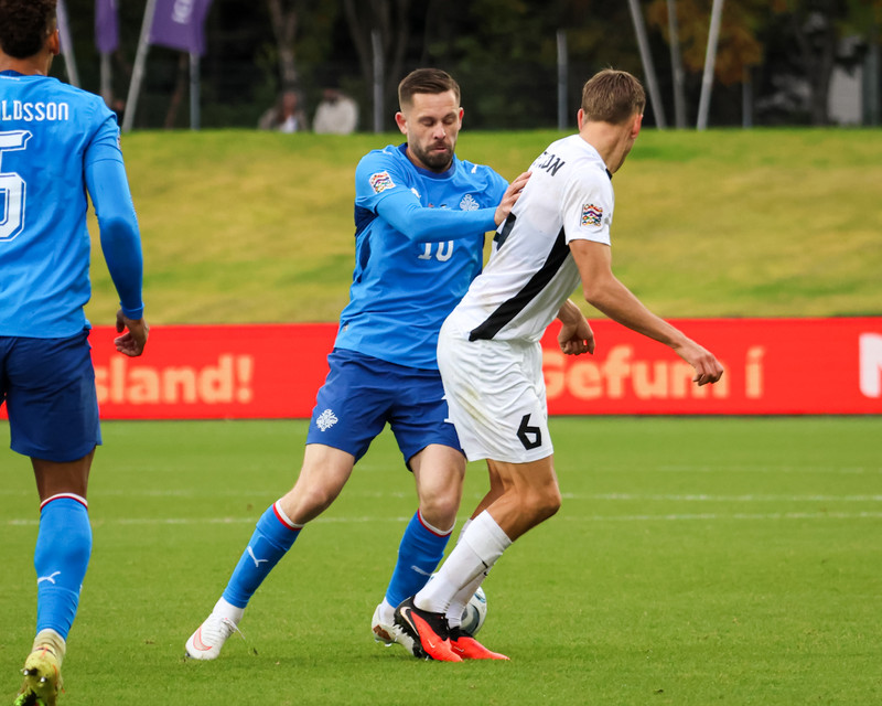 Myndaveisla: Ísland gerði jafntefli gegn Eistum