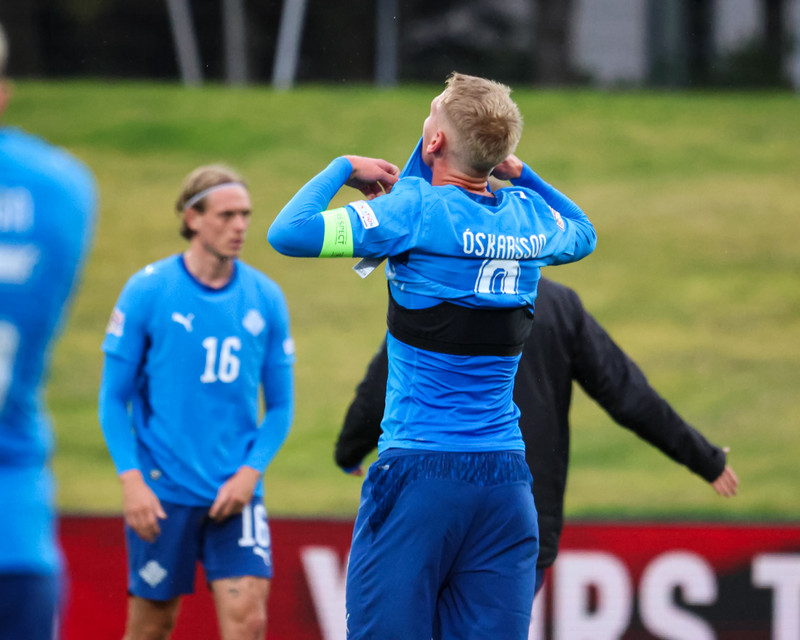 Myndaveisla: Ísland gerði jafntefli gegn Eistum