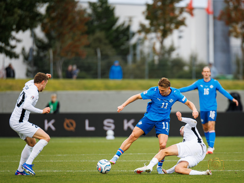 Myndaveisla: Ísland gerði jafntefli gegn Eistum