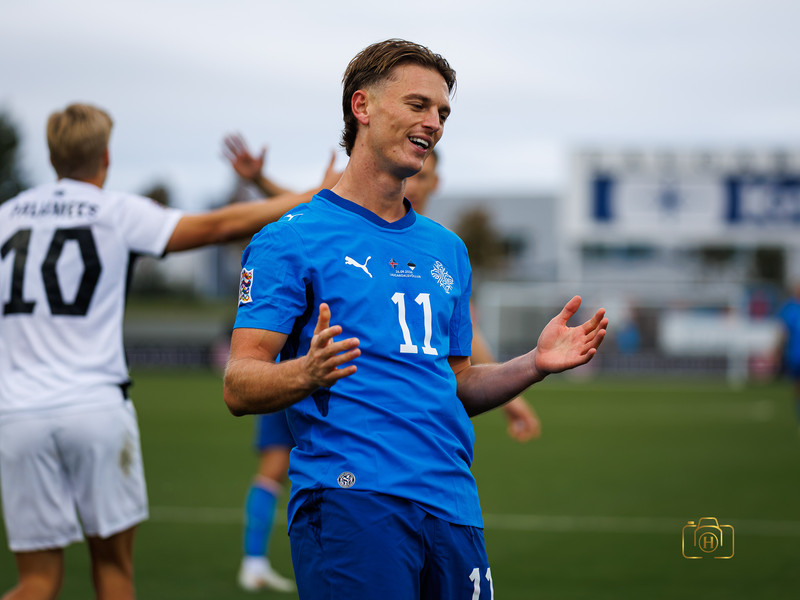 Myndaveisla: Ísland gerði jafntefli gegn Eistum