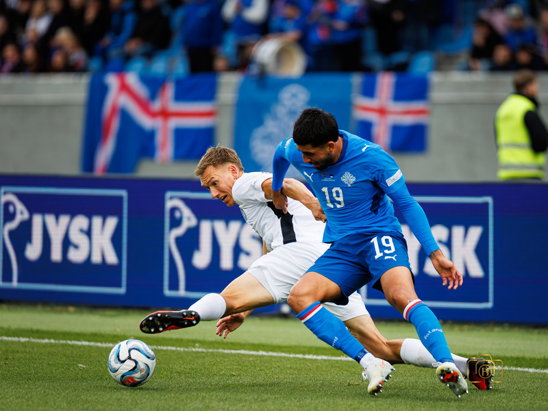 Myndaveisla: Ísland gerði jafntefli gegn Eistum