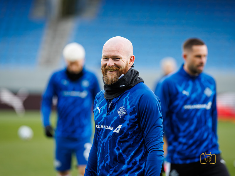 Myndaveisla: Ísland gerði jafntefli gegn Eistum