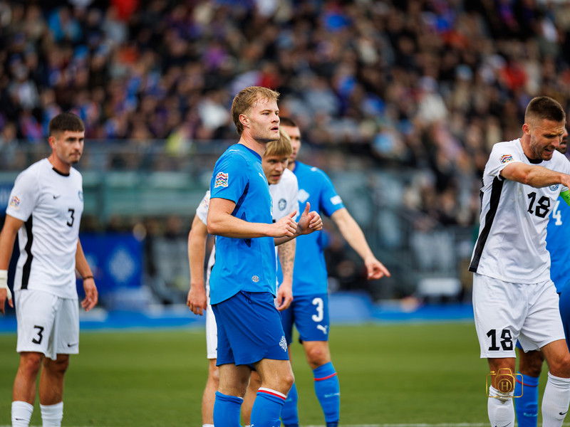 Myndaveisla: Ísland gerði jafntefli gegn Eistum