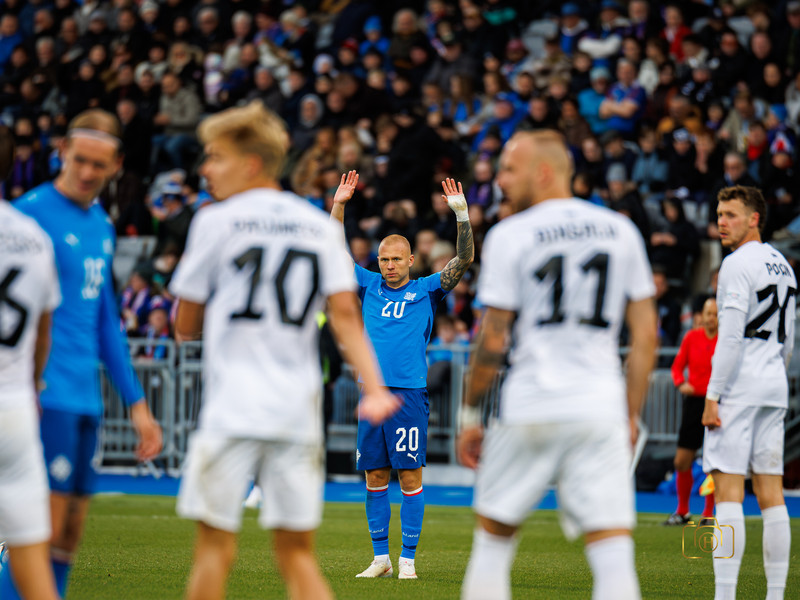 Myndaveisla: Ísland gerði jafntefli gegn Eistum