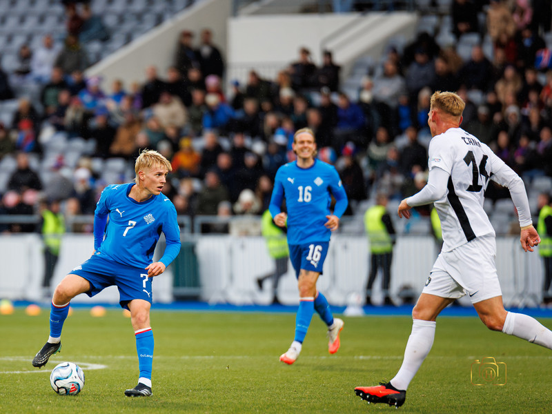 Myndaveisla: Ísland gerði jafntefli gegn Eistum
