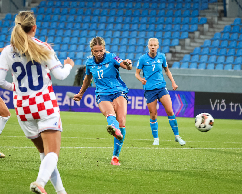 Myndaveisla: Ísland tók Króatíu í kennslustund