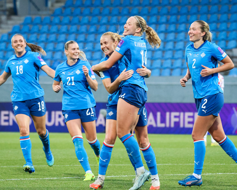 Myndaveisla: Ísland tók Króatíu í kennslustund