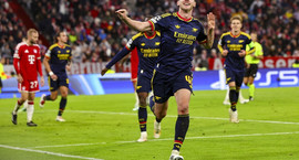 Meistaradeildin: Rice kom Arsenal til bjargar - Aston...